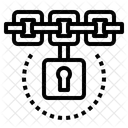 Blockchain Lock Secure Icon