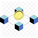 Blockchain Financial Technology Financial Planning Symbol