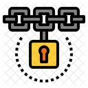 Blockchain Lock Secure Icon