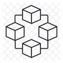 Blockchain Decentralized Ledger Technology Secure Icon
