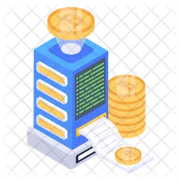 Blockchain Invoice  Icon