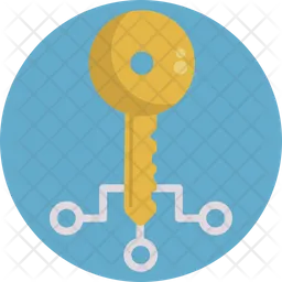Blockchain Key  Icon