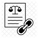 Blockchain Legal Contracts  Icon