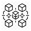 Blockchain Modelling Framework Networking Icon