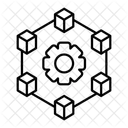 Blockchain network  Icon