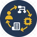Blockchain Network Consensus Algorithm Cryptocurrency Icon