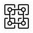 Blockchain Network Crypto Nodes Web 3 System Icon