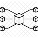 Blockchain Network Cryptocurrency Blockchain Icon