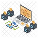 Blockchain Network Secure Bitcoin Network Blockchain Icon