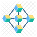 Blockchain Network Decentralization Distributed Ledger Icon