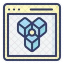 Blockchain On Line Blockchain Aplicativo Icon