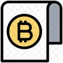 Blockchain Paper Bitcoin Paper Document Icon