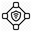 Blockchain Secure Security Protection Icon