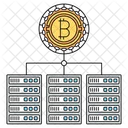 Blockchain Servers Bitcoin Icon