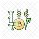 Blockchain Technology Agriculture Icon