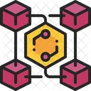 Blockchain Criptomoeda Descentralizado Ícone