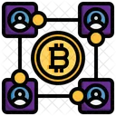 Blockchan Bitcoin Cryptocurrency Icon