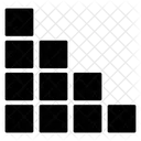 Blockdiagramm Gepunktetes Diagramm Geschaftsinfografiken Symbol