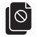 Dokument blockieren  Symbol