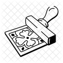 Blockdruck Druckgrafik Basteln Symbol