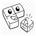 Blocke Spielzeug Puzzle Symbol