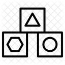 Blocke Spielzeug Spiel Symbol