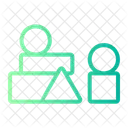 Blocke Bildung Symbol