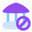 Blocked bank  Icon