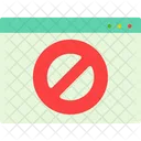 Blocked Page Blocked Webpage Ban Icon
