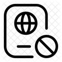 Blocked passport  Icon