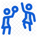 Blocked Shot Basketball Throw Icon