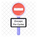 Blocked Signboard  Icon