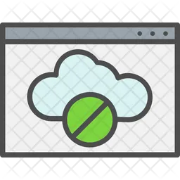 Blocked Web Cloud  Icon