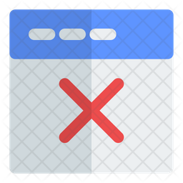 Blocked Website Icon - Download in Flat Style