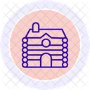 Log Hutte Holz Icon