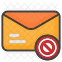 Blockierte E-Mail  Symbol