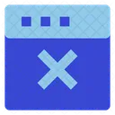 Blockierte Website  Symbol