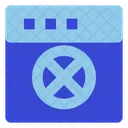 Blockierte Website  Symbol