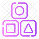 Blocks Game Pieces Icon