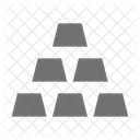 Blocks Cubes Gold Icon