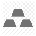 Blocks Cubes Gold Icon