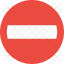 Straße blockieren  Symbol