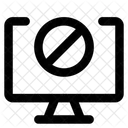 Computador Desktop Bloco Dispositivo Desktop Exibicao Desabilitar Permissao Computador Ícone
