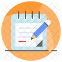 Bloco De Notas Caderno Memorando Ícone