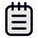 Bloco De Notas Arquivos E Pastas Relatorio Ícone