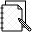 Bloco De Desenho Bloco De Notas Caderno Ícone