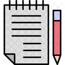 Bloco De Notas Caderno Notas Ícone