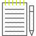 Bloco De Notas Bloco De Notas Caderno Ícone