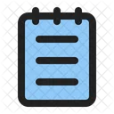 Bloco De Notas Nota Caderno Ícone