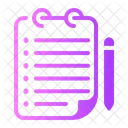 Lista De Desejos Bloco De Notas Arquivos Icon